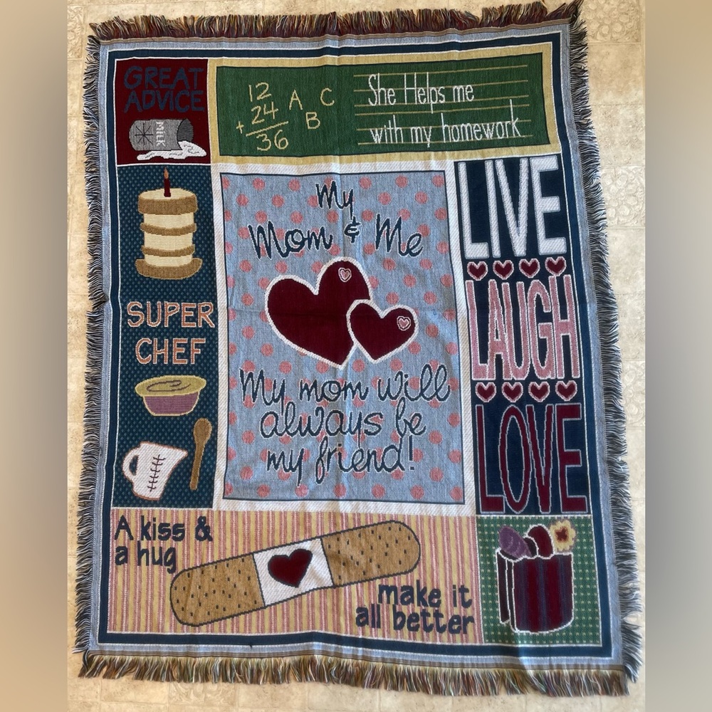 Mom and Me Throw Blanket